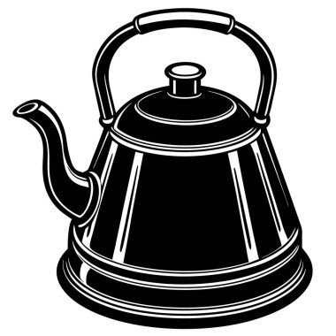 Çaydanlık simgesi, basit tarzı