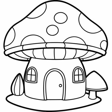 Mantar renginde çizgi film evi