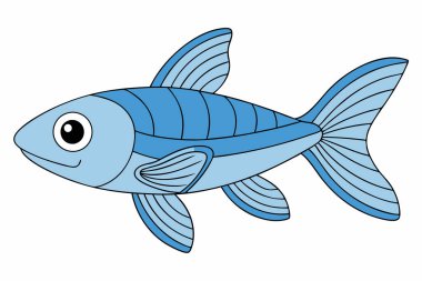 vektör balık karikatürü