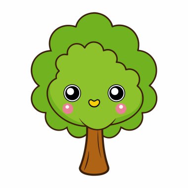 Güzel bir brokoli karikatürü
