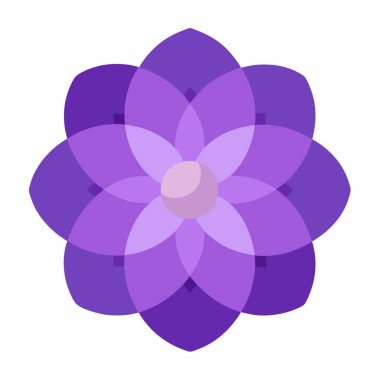 çiçek simgesi vektör illüstrasyonu