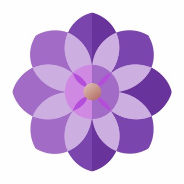 çiçek simgesi vektör illüstrasyonu