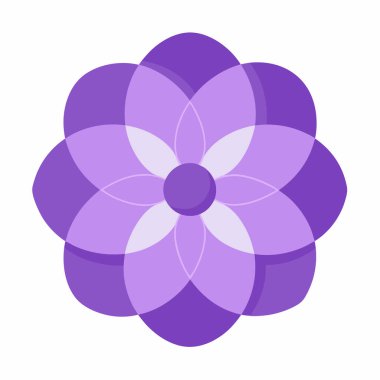 çiçek süsleme düz simgesi