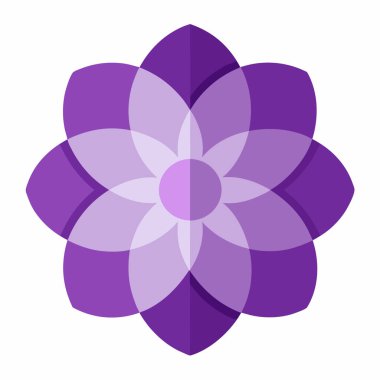 güzel çiçek vektör simgesi