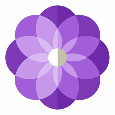 Çiçek Düz Vektör Simgesi