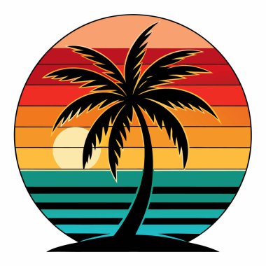 Sahilde gün batımı