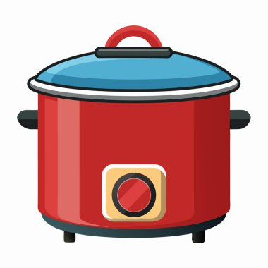 Beyaz arkaplanda izole edilmiş çizgi film pot simgesinin vektör çizimi