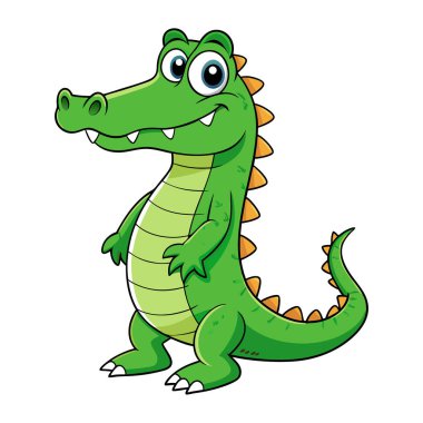 Gülümseyen bir timsah.