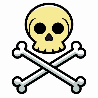 korsan kafatası simgesi, özet biçimi