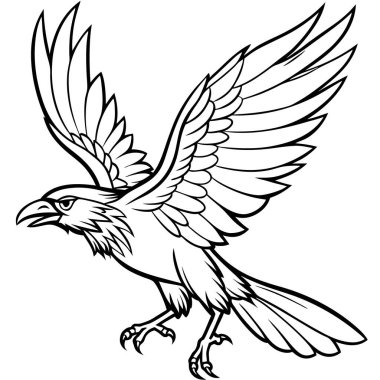 kartal vektör çizimi