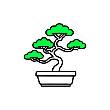 Ağaç simgesinin vektör çizimi