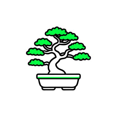 Şeffaf arkaplan üzerinde ağaç bitkisi vektör çizgisi simgesi, bilgi için ağaç ağacı bitkisi doğrusal simgesi, web sitesi veya uygulama.