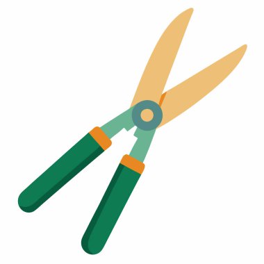 Makas. Web simgesi basit illüstrasyon