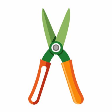 bahçe araçları beyaz üzerine dizayn