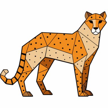 Tatlı çizgi film kaplanının vektör hayvan çizimi