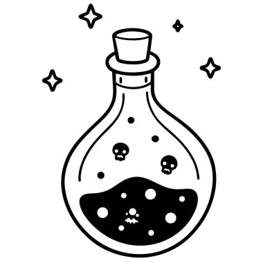 Cam şişeye el yapımı iksir..