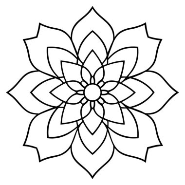 güzel çiçek simge vektör illüstrasyon izole