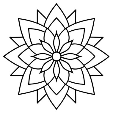 Güzel bir çiçeğin vektör çizimi