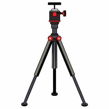 profesyonel tripod simgesi, çizgi film tarzı