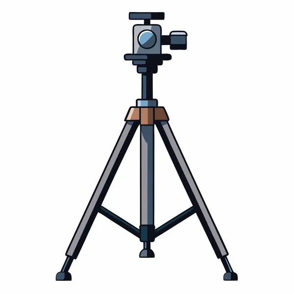 Tripod simgesi. Tripod vektör simgesi web için karikatür çizimi