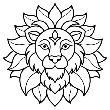 Aslan başlı mandala