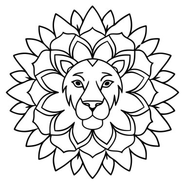 Aslan başlı mandala