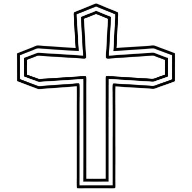 Hristiyan vektör çizgisi simgesi