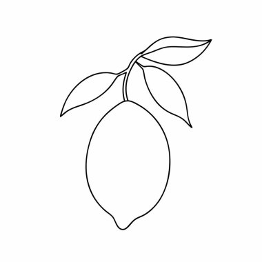 Beyaz arka planda siyah renkli taze mango meyve ikonu. tropik meyve sembolü vektör illüstrasyonu.