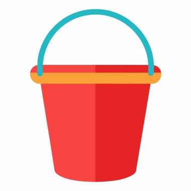 Sepet düz vektör simgesi