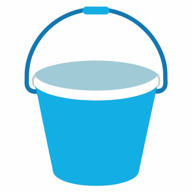 mavi kova simgesi, basit tasarım vektör çizimi