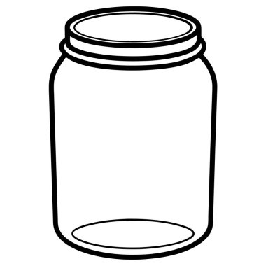 Tatlı yemek vektör çizimi olan kavanoz