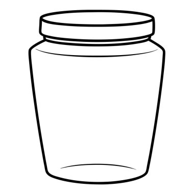 Çizgi film kavanozunun vektör çizimi