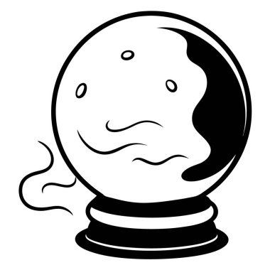 Çizgi film topunun vektör çizimi