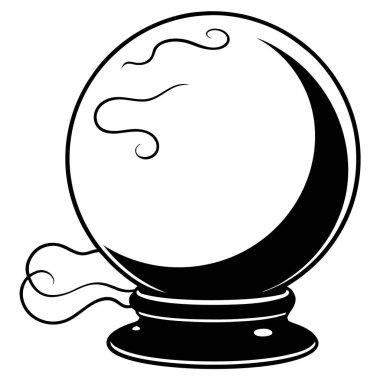 Çizgi film topunun vektör çizimi