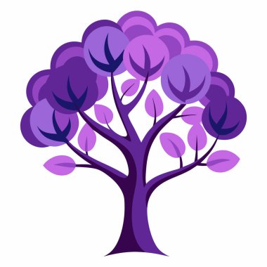 Çiçekli mor ağaç