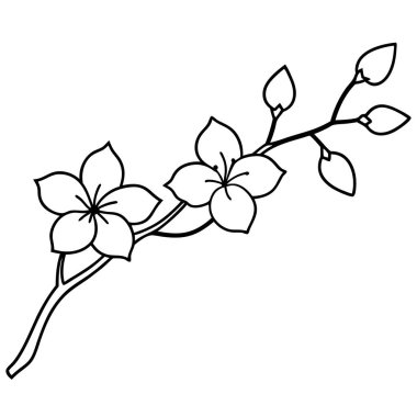 güzel çiçekler dekoratif simge vektör çizim tasarım