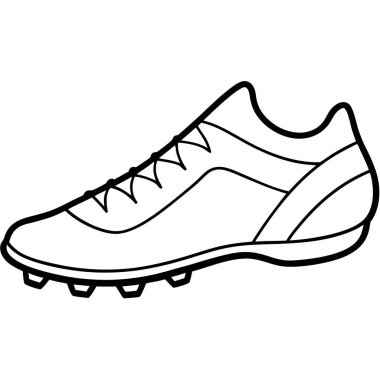 Bağcıklı spor ayakkabıları, vektör illüstrasyonu