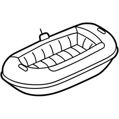 karikatür bot simgesi, vektör illüstrasyonu