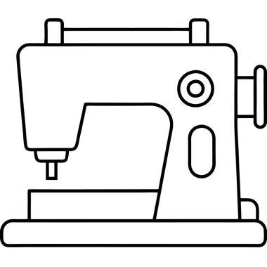Dikiş makinesi simgesi vektör çizimi