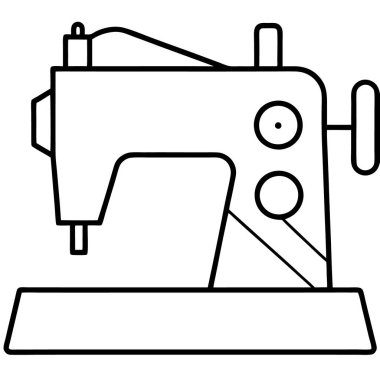 Dikiş makinesi simgesi, taslak biçimi