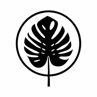 Yaprak simgesi. düz resimleme