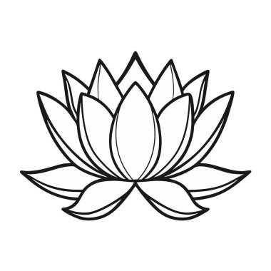 Nilüfer çiçeği simgesi, satır biçimi