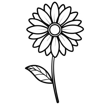 çiçek simgesi vektör illüstrasyon tasarımı