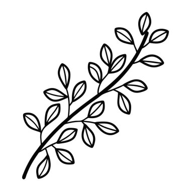 Yaprak simgesi olan dallar