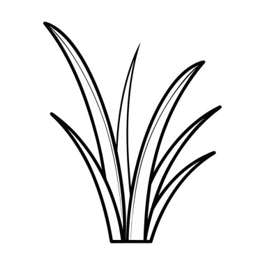 Yapraklı bitki doğa ikonu vektör illüstrasyon tasarımı