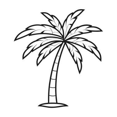 Hindistan cevizi palmiye simgesi, özet biçimi