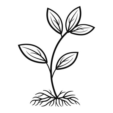 Yaprak bitki simgesi olan dal