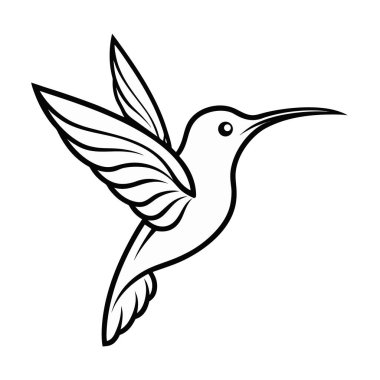 kuş vektör çizim logo şablonu