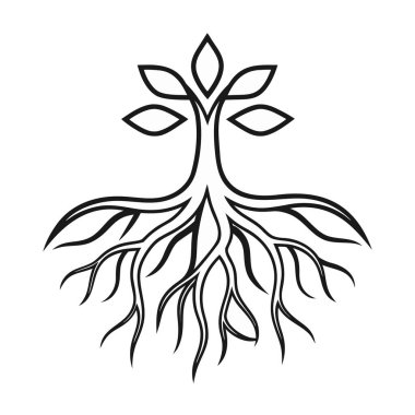 siyah ağaç simgesi, siyah renk