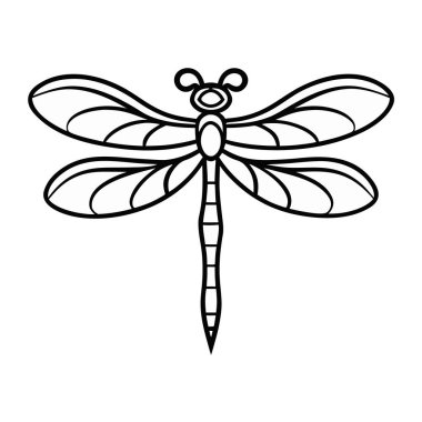 Kelebek yusufçuk böcek ikonu. Beyaz arkaplanda izole edilmiş web tasarımı için özet böcek sineği kanat vektör simgesi